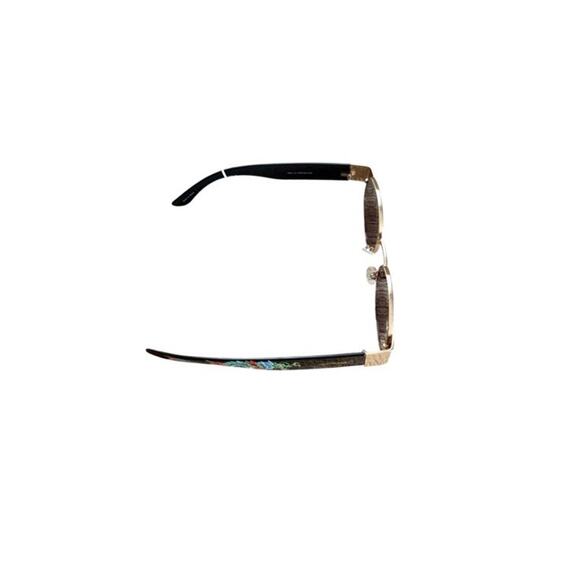 NWT ED HARDY Tattoo Art Sunglasses Dragon Ed-Annunciation BLK BLUE GOLD 100% UV - Picture 9 of 16